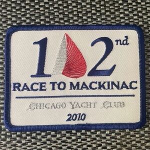 Race to Mackinac Embroidered Patch Chicago Yacht Club Sailing